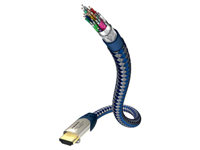 Inakustik - PREMIUM BLUE HDMI (5.0m) -  HDMI HS+Ethernet (5.0m) 