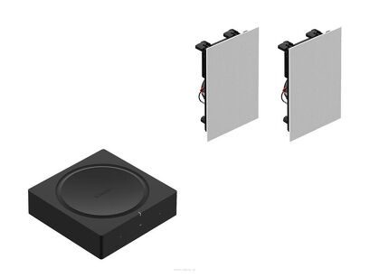 Sonos - AMP + 2x IN-WALL BY SONANCE - Zestaw - Salon Poznań